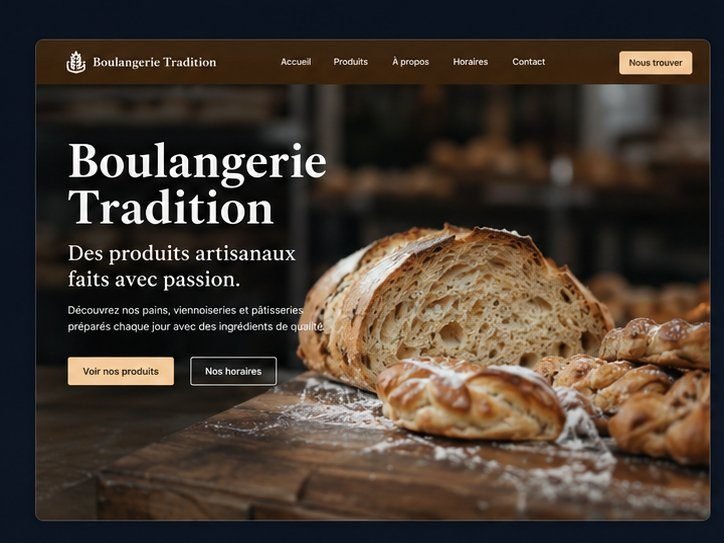 Boulangerie Tradition — site vitrine